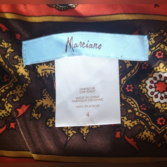 Marciano 100% silk skirt. Size 4 - Picture 5 of 9